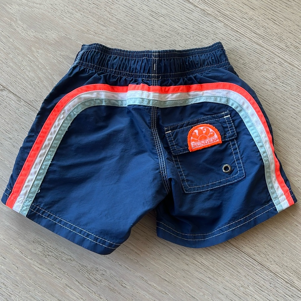 Boys Sundek Navy Swim Trunks Boardshorts size 4